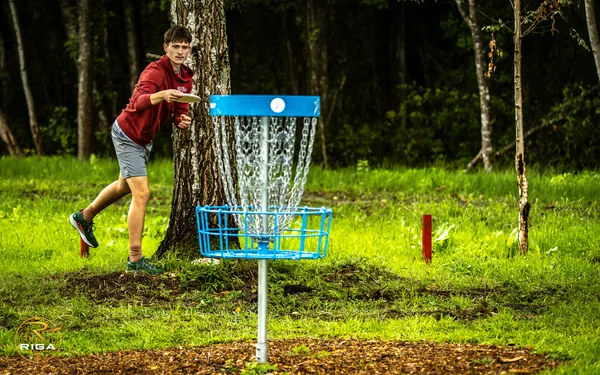 Disc Golf Cup otrā diena Riga Disc Golf Park